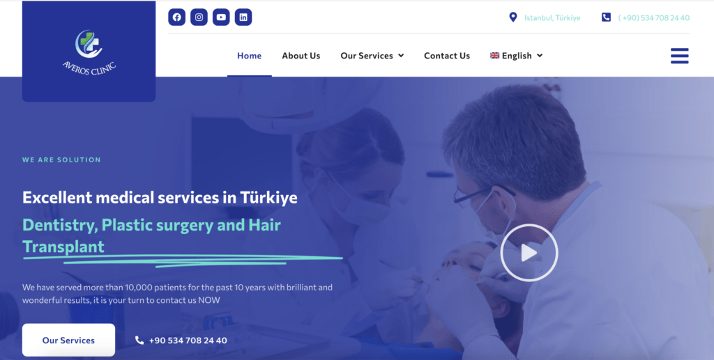 Averos Clinic Website